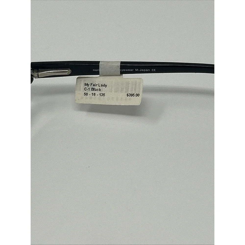 NWT Norman Childs MY FAIR LADY Eyeglass 50-16-135 Unisex Adult Black Frames